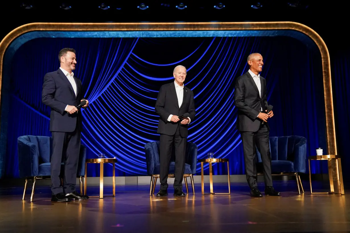 FILE PHOTO: U.S. President Biden holds a star-studded campaign fundraiser in Los Angeles