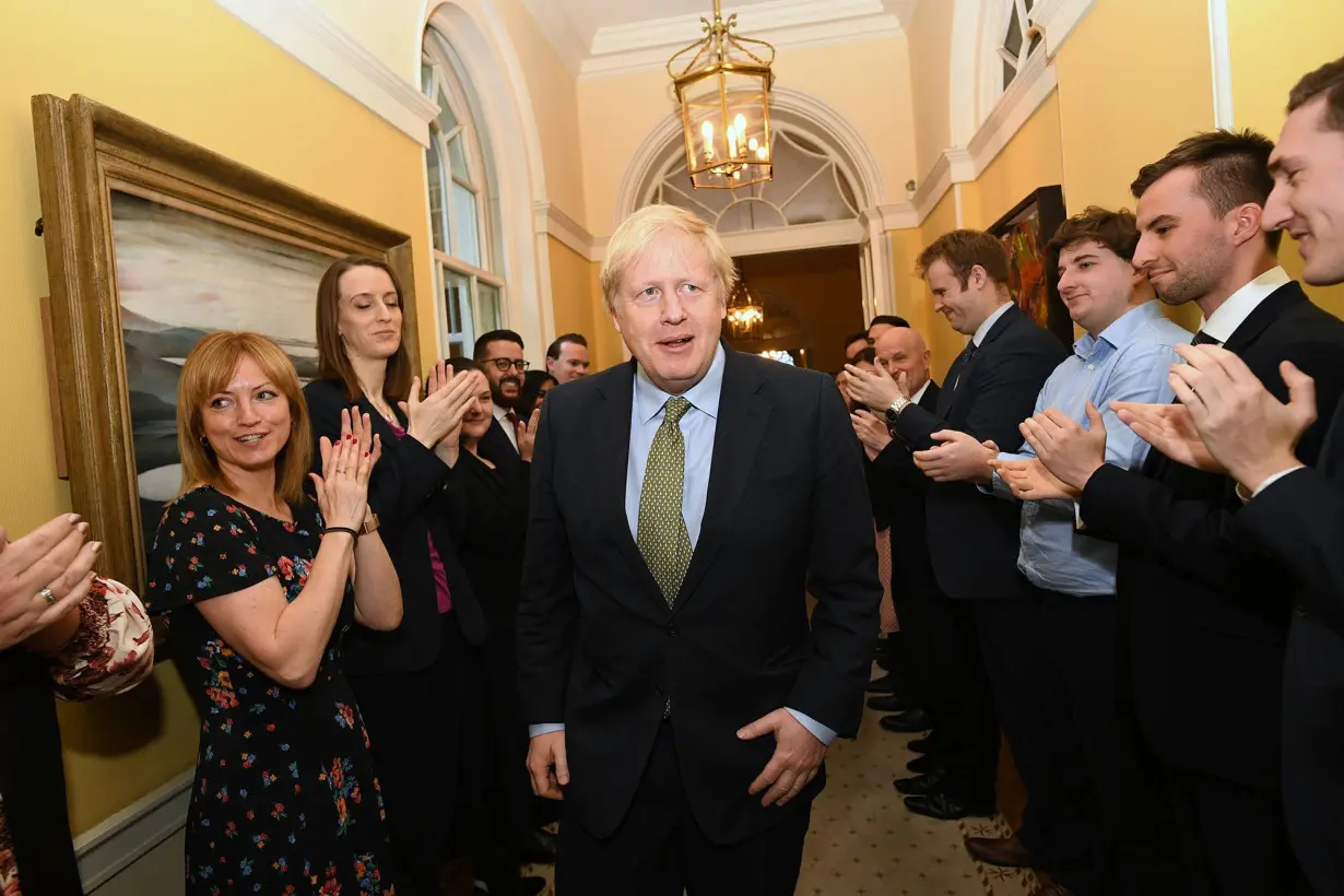 Boris Johnson the day after his election victory in 2019. That vote seemed to mark the start of a new political dynasty -- instead, the scandal-plagued Johnson was gone by mid-2022.