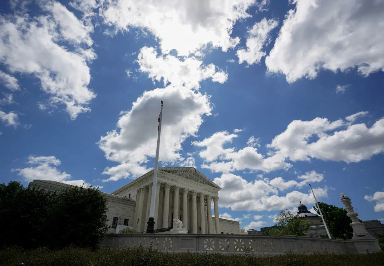 FILE PHOTO: Clouds above the U.S. Supreme Court in Washington