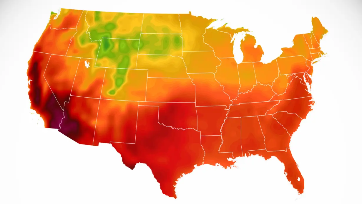 Where temperatures will climb to triple digits this Fourth of July