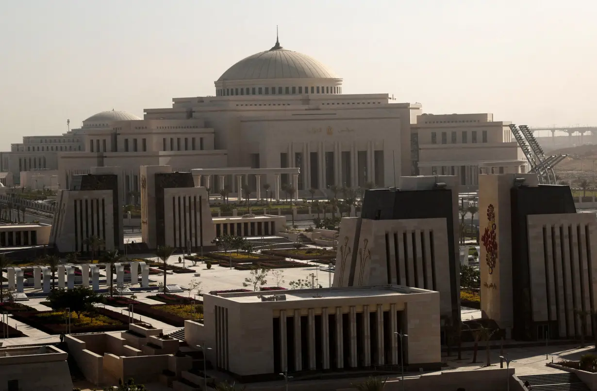 General view of the new Egyptian Parliament building at the NAC in the east of Cairo