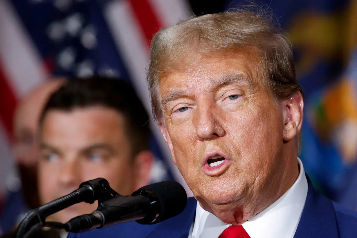 FILE PHOTO: Republican presidential candidate and former U.S. President Donald Trump's campaign rally in Grand Rapids