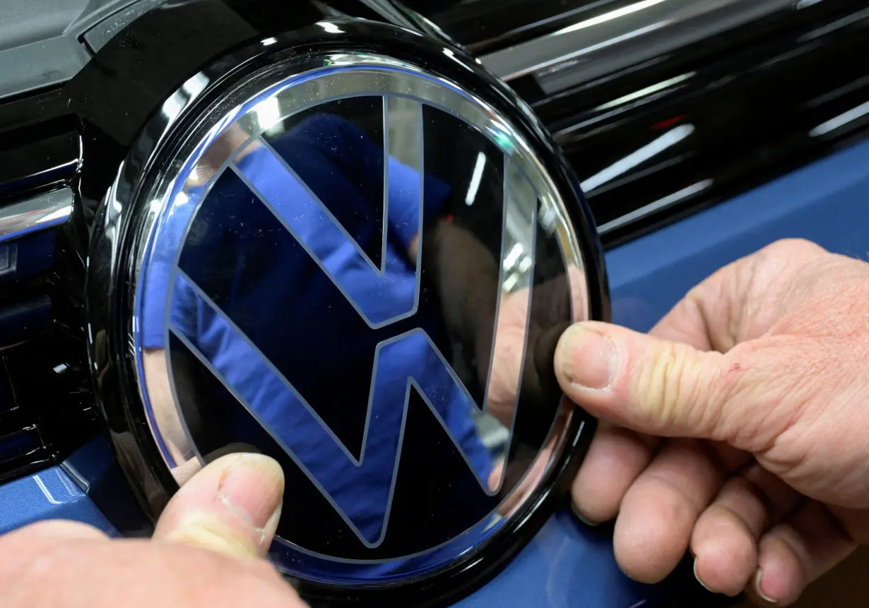 FILE PHOTO: Volkswagen’s Golf VIII and Tiguan production in Wolfsburg