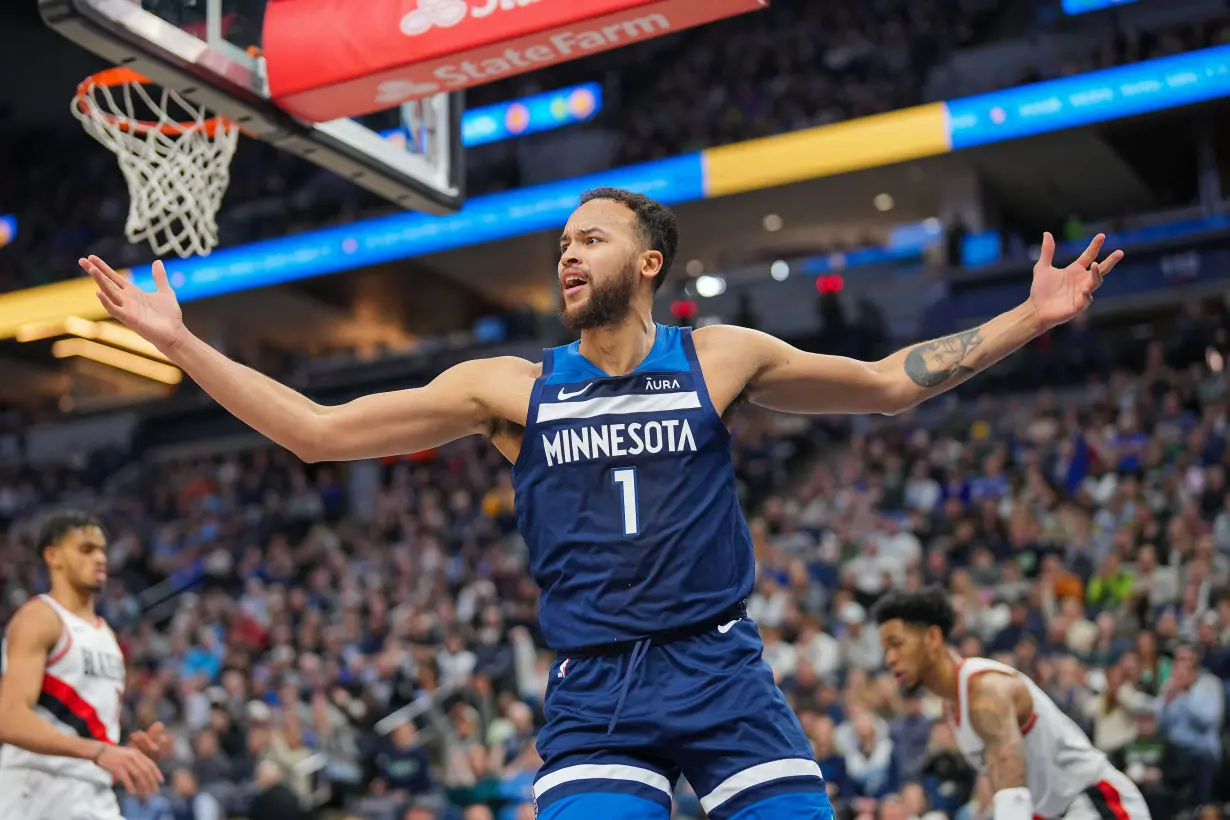 NBA: Portland Trail Blazers at Minnesota Timberwolves