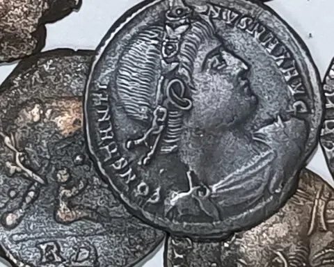 Tens of thousands of ancient coins have been found off Sardinia. They may be spoils of a shipwreck