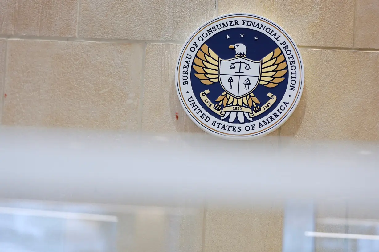 The seal of the Consumer Financial Protection Bureau (CFPB) is seen at their headquarters in Washington, D.C.