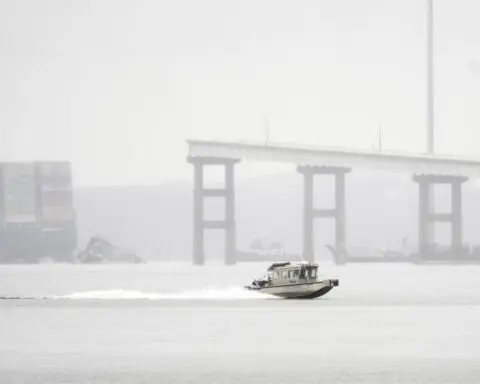 Cranes arriving to start removing wreckage from deadly Baltimore bridge collapse