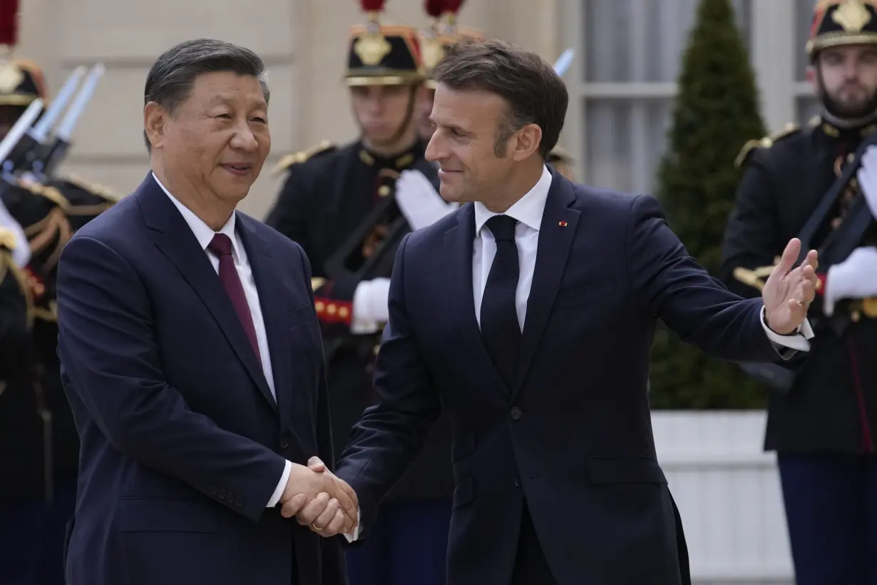 Macron puts trade and Ukraine as top priorities as China's Xi opens European visit in France