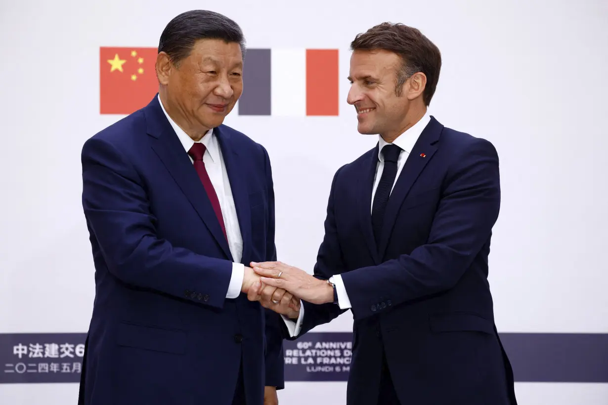 Macron puts trade and Ukraine as top priorities as China's Xi opens European visit in France