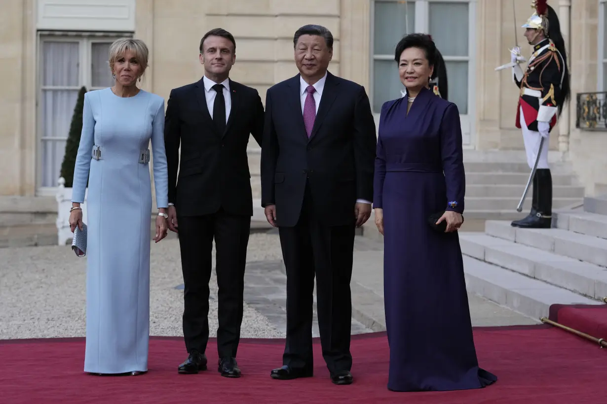 Macron puts trade and Ukraine as top priorities as China's Xi opens European visit in France