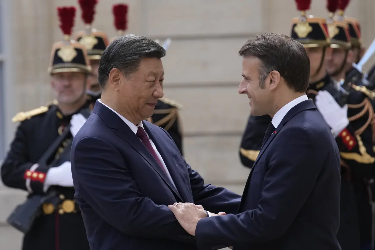 Macron puts trade and Ukraine as top priorities as China's Xi opens European visit in France