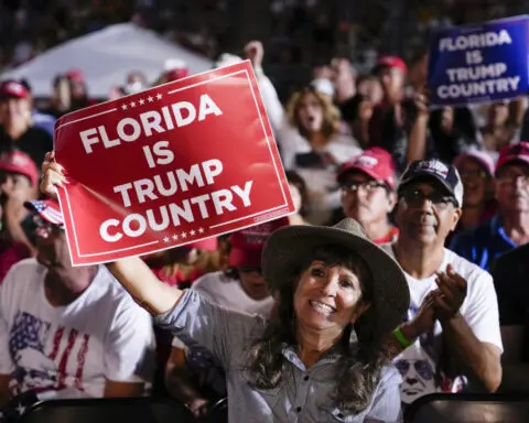 Trump appeals to South Florida's Cuban community during rally aimed at upstaging GOP debate