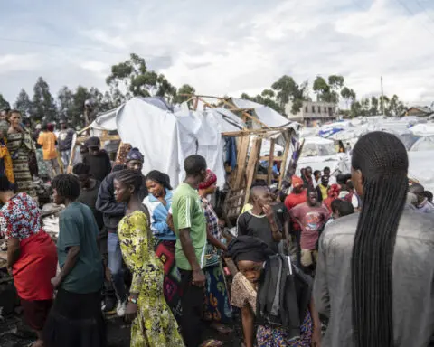 Bomb kills at least 12 people, including children, at two displacement camps in eastern Congo