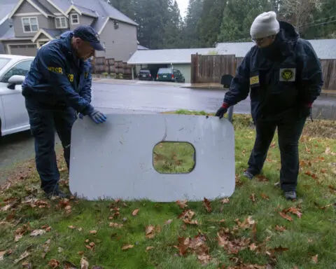 NTSB says bolts on Boeing jetliner were missing before a panel blew out in midflight last month