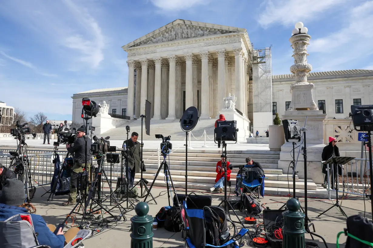 FILE PHOTO: U.S. Supreme Court hears arguments in Trump appeal of Colorado ballot disqualification, in Washington