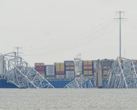 Barges are bringing cranes to Baltimore to help remove bridge wreckage and open shipping route