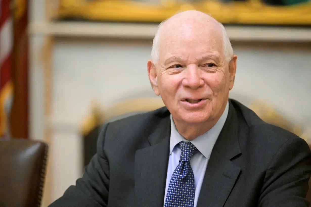 FILE PHOTO: U.S. Senator Ben Cardin (D-MD) speaks at a committee meeting after assuming the chairmanship of the Senate Foreign Relations Committee at the U.S. Capitol on Capitol Hill in Washington