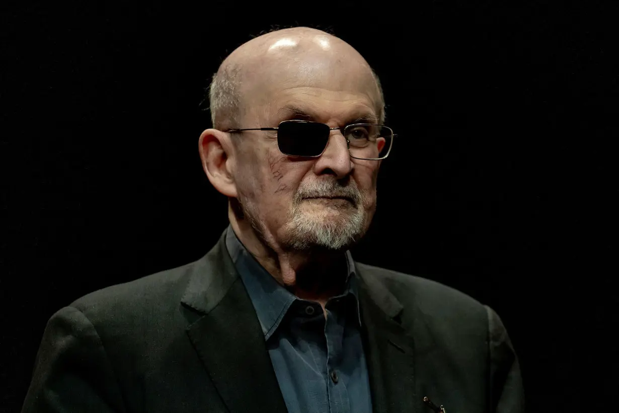 Salman Rushdie poses for a portrait to promote his book 