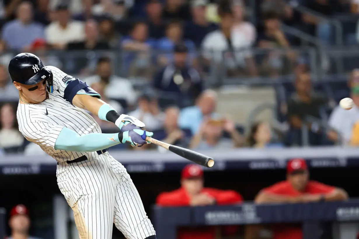 New York Yankees slugger Aaron Judge hits 32nd home run of the season in loss to Cincinnati Reds