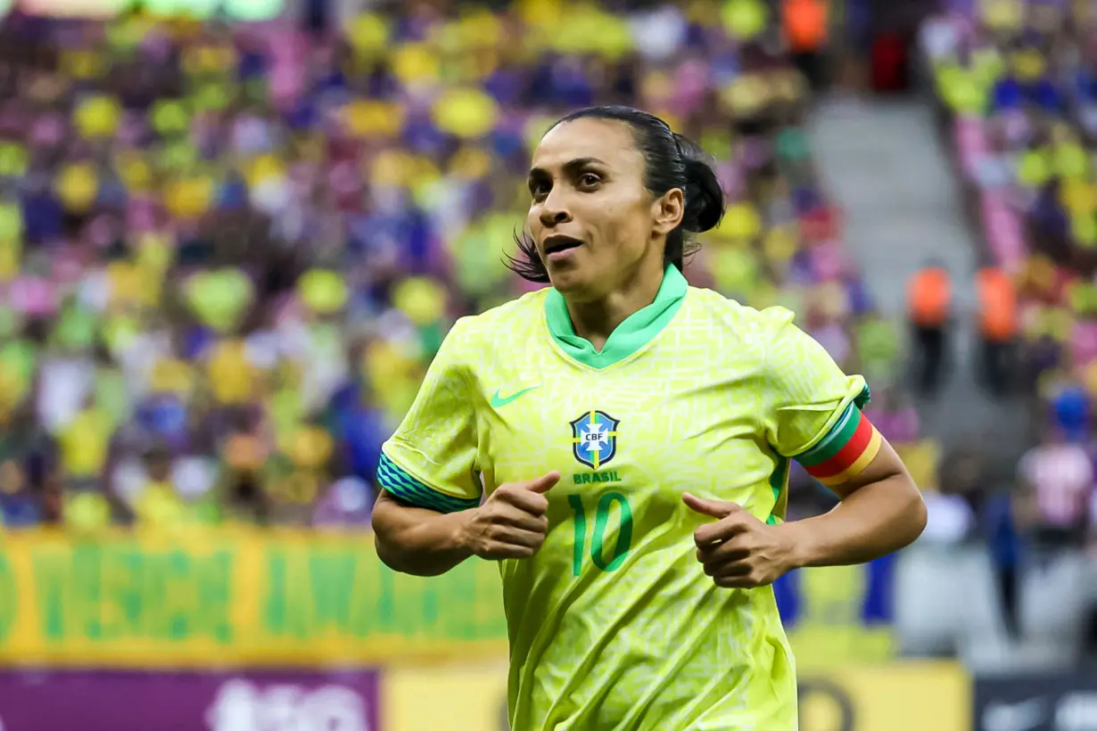 Brazil soccer star Marta to play in sixth Olympics at Paris Games