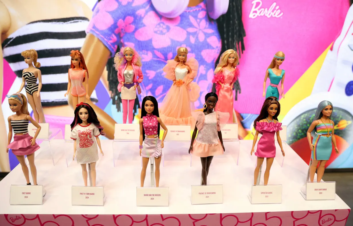 London exhibition looks at Barbie's design evolution over 65 years