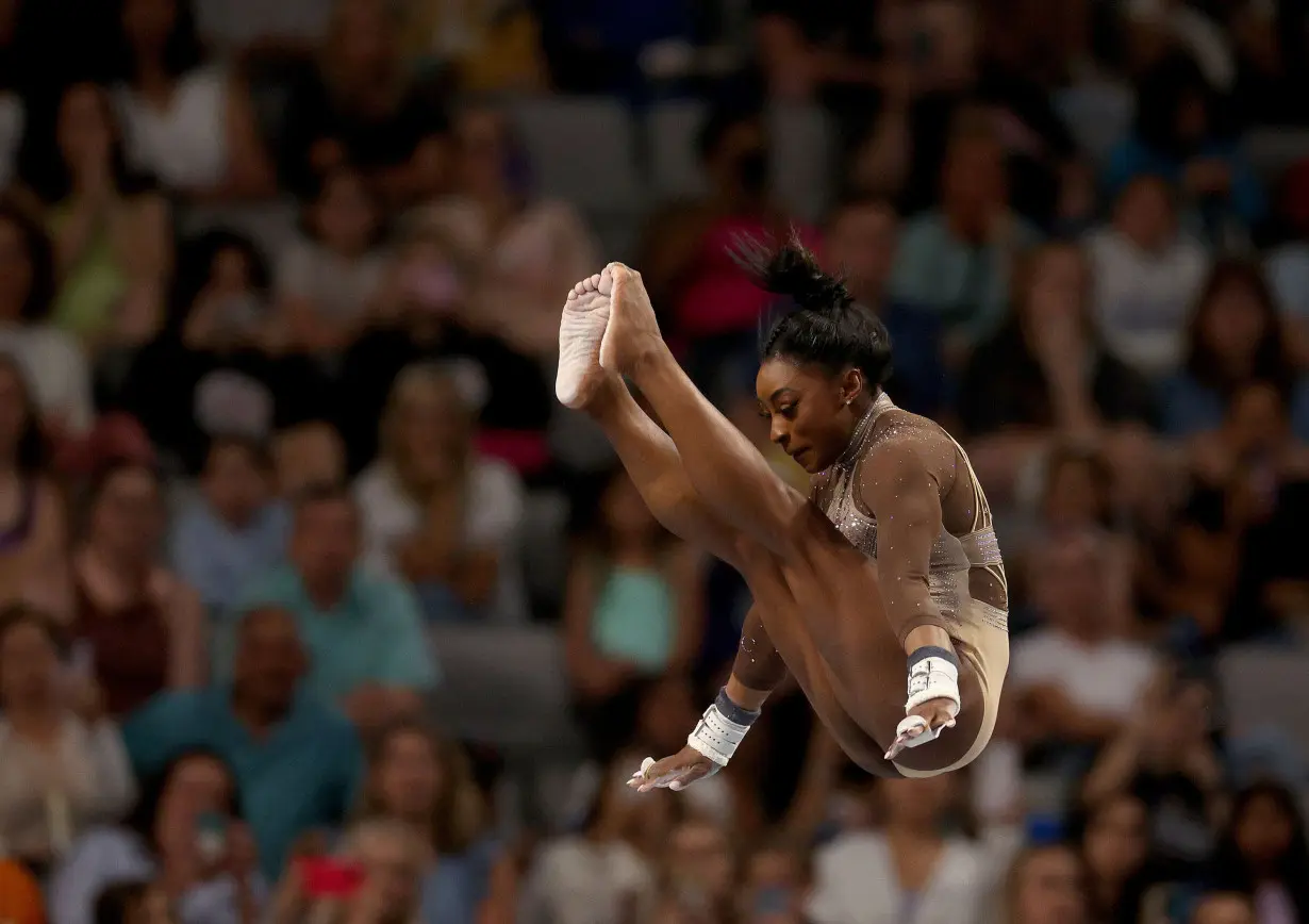 Biles will be looking to add to her seven Olympic medals, should she qualify for Paris 2024.