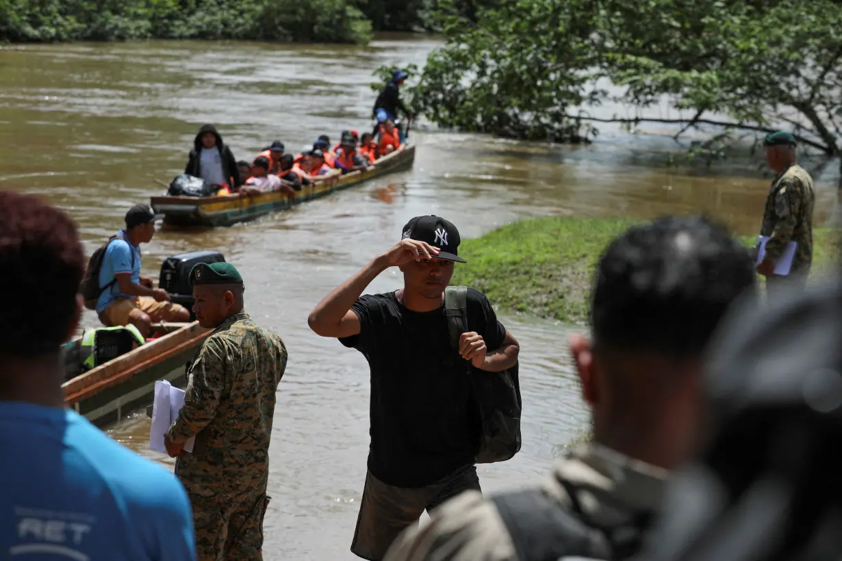 FILE PHOTO: Panama's President-elect Juan Raul Mulino visits migrant camp, in Lajas Blancas