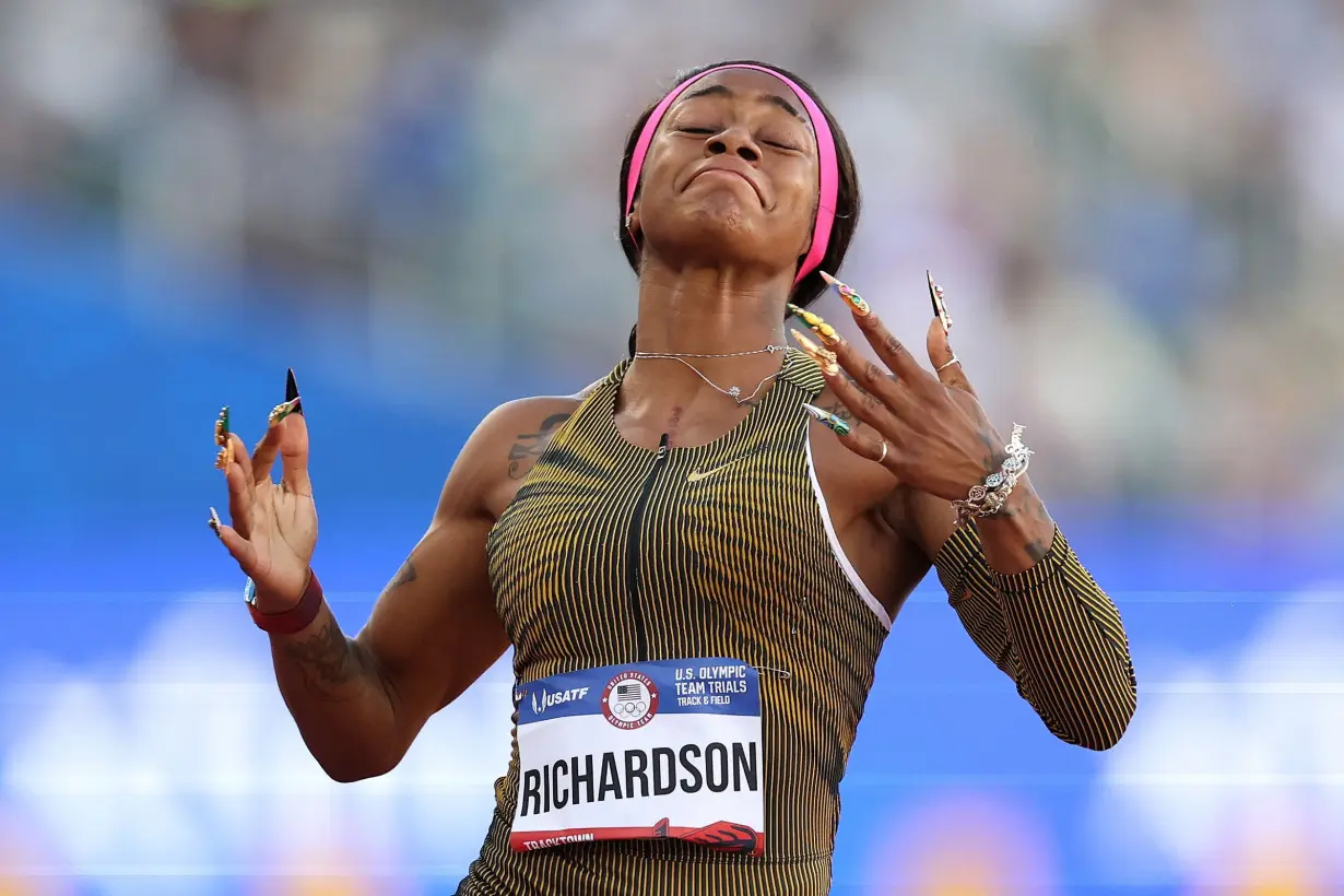 Sha’Carri Richardson wins 100-meter final to qualify for 2024 Paris Olympics