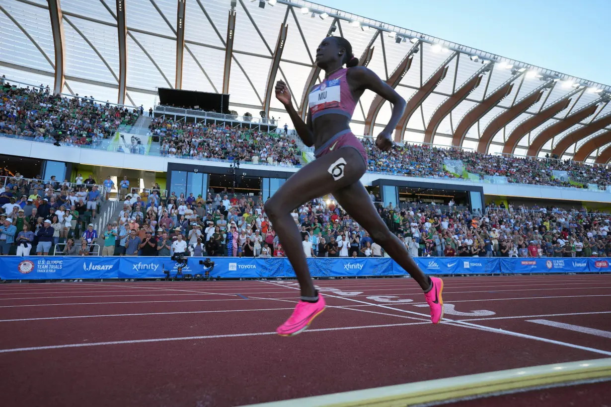 Athing Mu’s hopes of defending her Olympic 800m title end after falling at the US trials