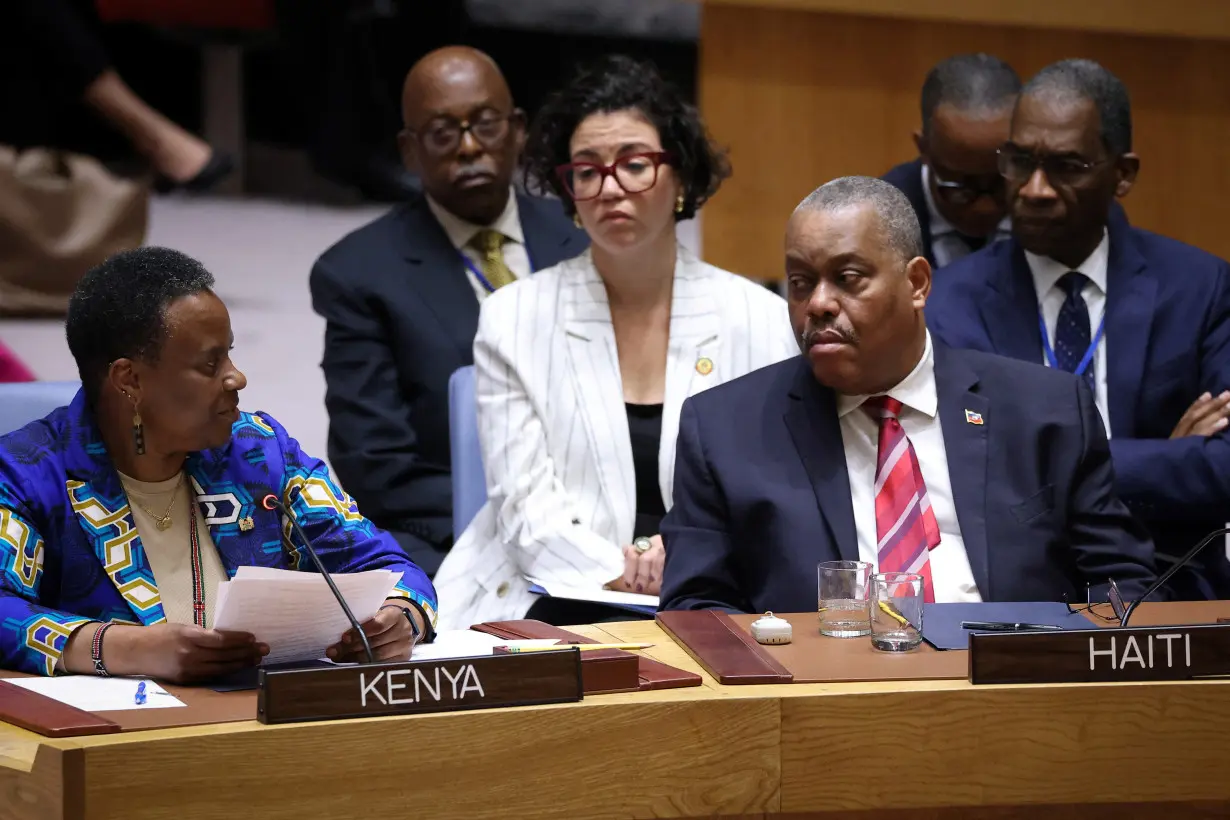 U.N. Security Council meeting on security concerns in Haiti