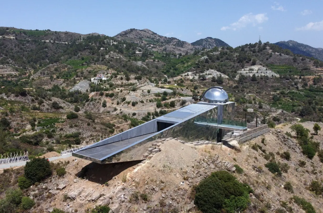 Troodos astronomical observatory in Agridia village