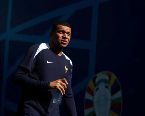 Kylian Mbappé calls first round of French elections ‘catastrophic’ after country’s lurch to the far-right
