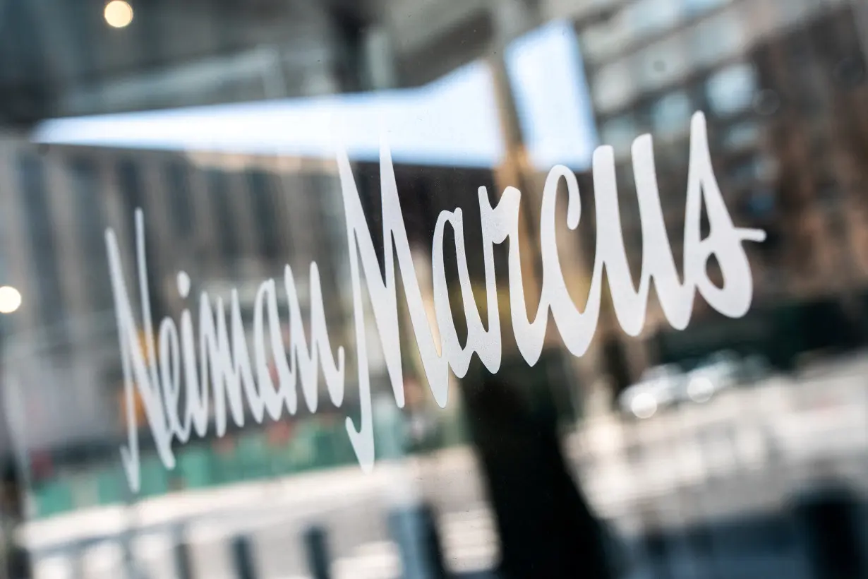 FILE PHOTO: The signage outside the Neiman Marcus store is seen in New York