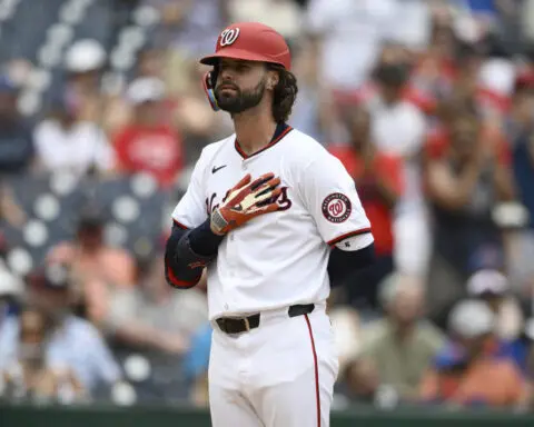 Irvin allows 1 hit over 8 innings, Winker homers as the Nationals beat the Mets 1-0