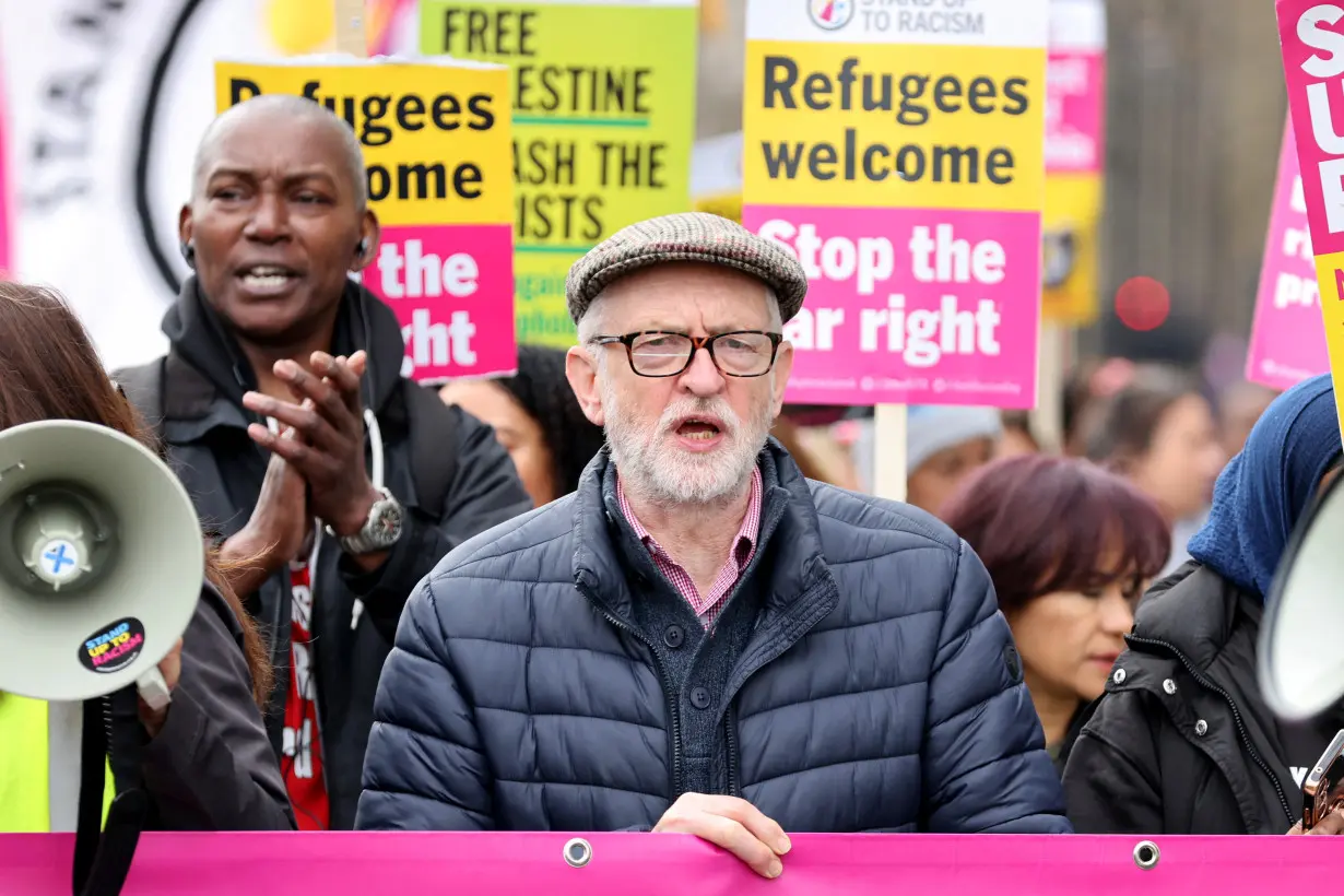 FILE PHOTO: Anti-racism protest march in London