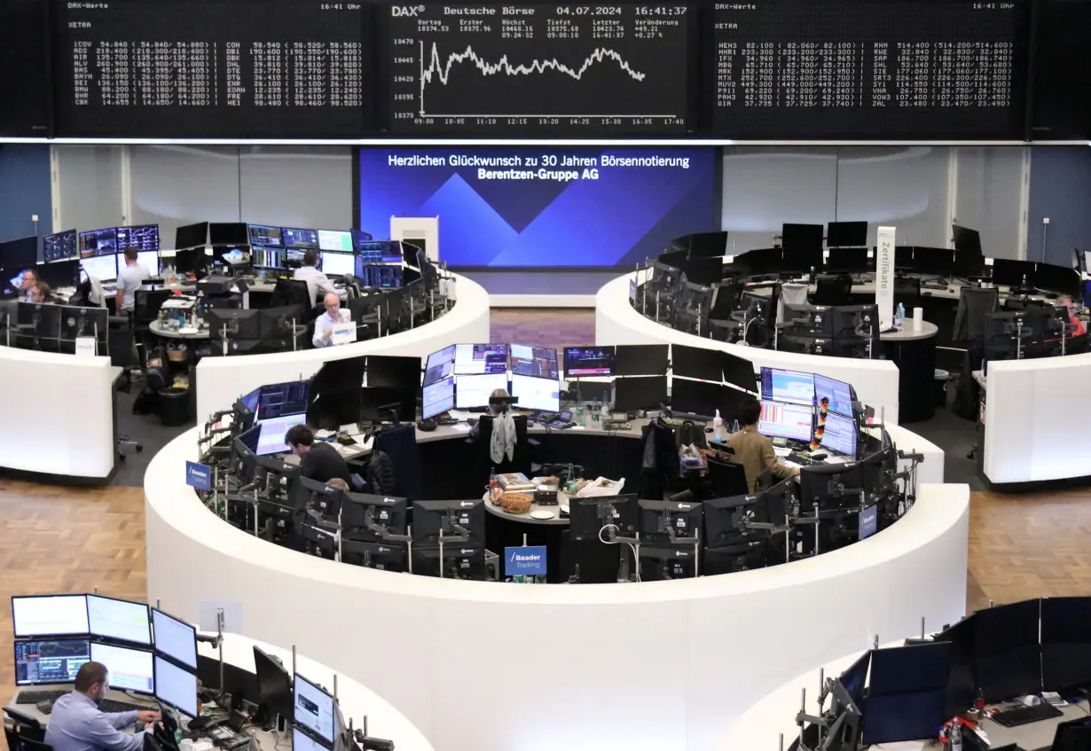 German share price index DAX graph is pictured at the stock exchange in Frankfurt