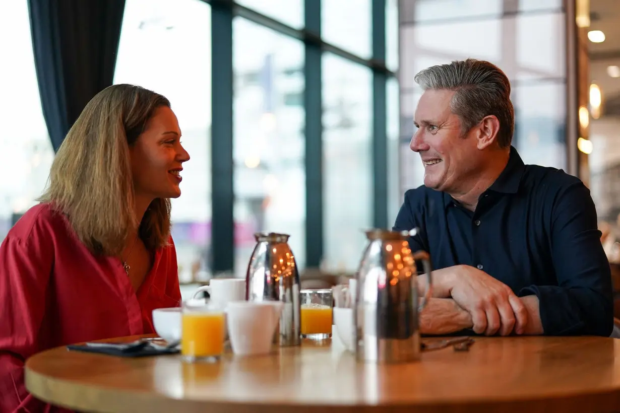 The couple are pictured at the Labour Party conference in September 2022.