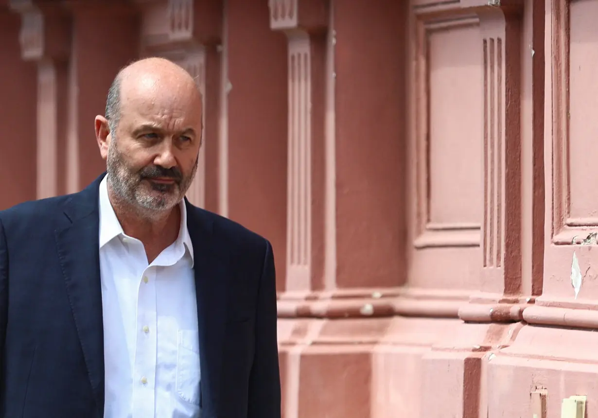 Argentine economist Federico Sturzenegger leaves the Casa Rosada