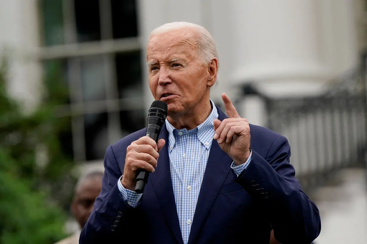 FILE PHOTO: U.S. President Joe Biden and first lady Jill Biden host a July Fourth barbecue at the White House in Washington