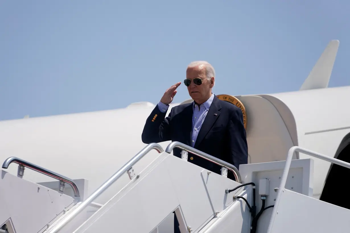 U.S. President Joe Biden travels to a campaign event