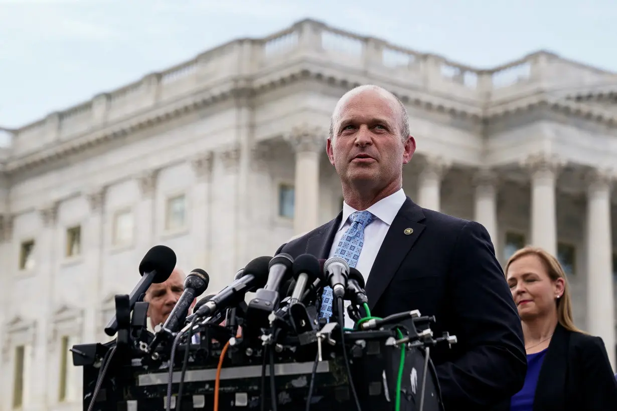 House Freedom Caucus and others hold a press conference regarding federal government spending, in Washington