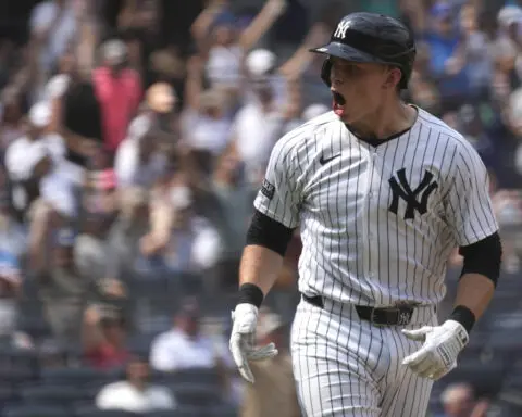 Ben Rice becomes 1st Yankees rookie to hit 3 homers in a game in a 14-4 rout of Red Sox