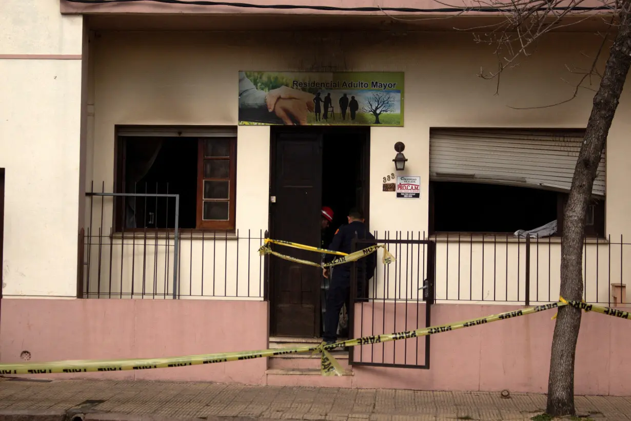 Fire in nursing home in Uruguay