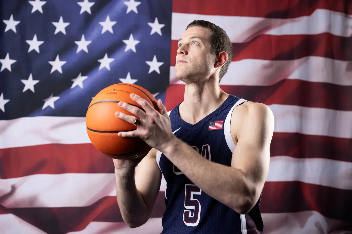 Portraits at the Team USA media summit ahead of the Paris Olympics and Paralympics, at an event in New York