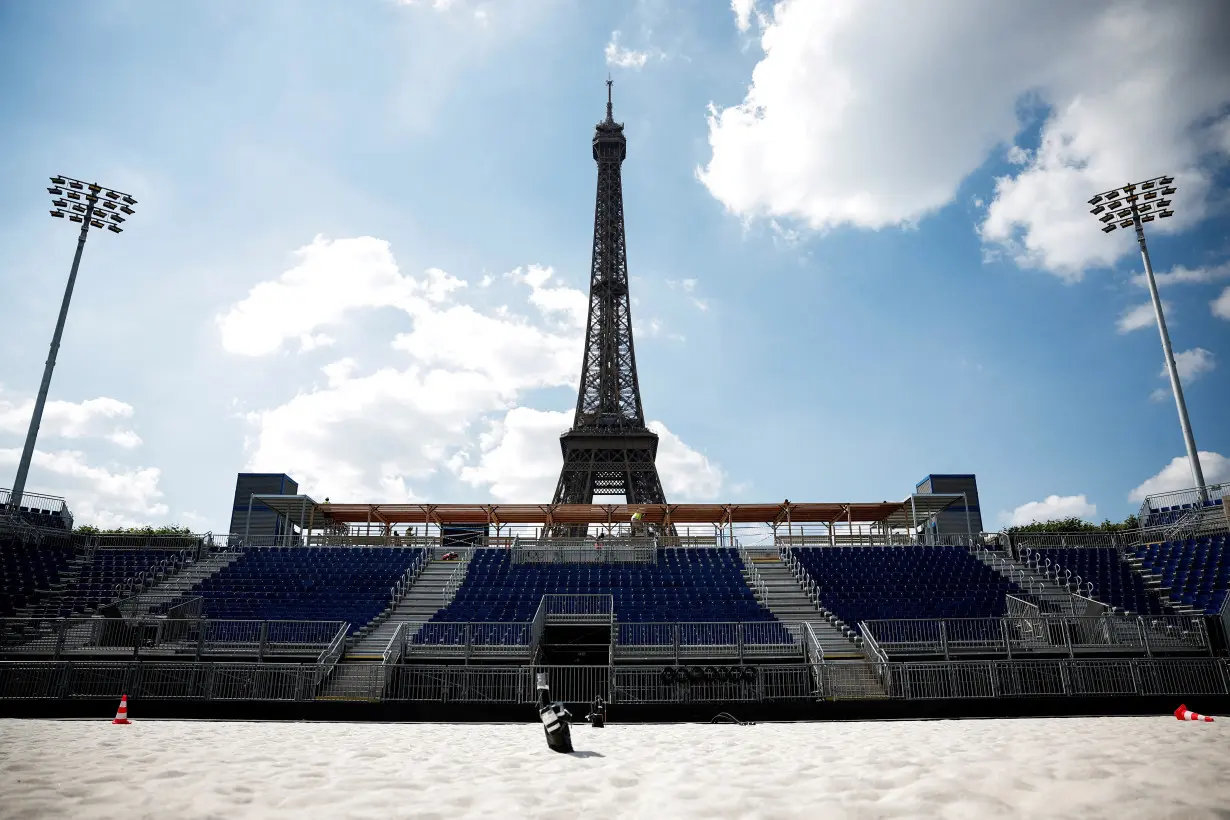 FILE PHOTO: Paris 2024 Olympic venues near Eiffel Tower