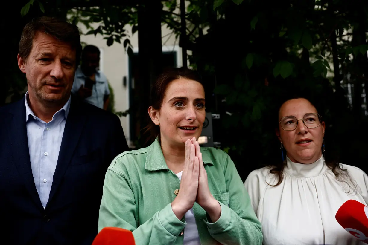 French Greens party's headquarters day after 2024 snap legislative elections