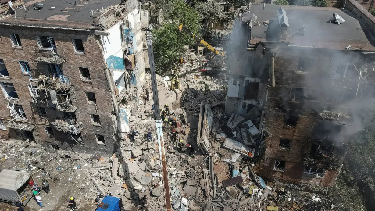 Aftermath of a Russian missile attack in Kyiv