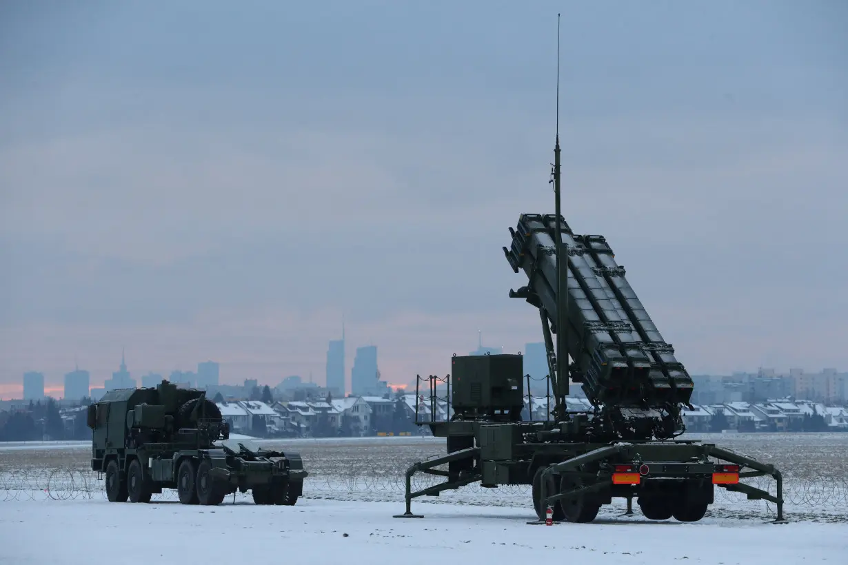 FILE PHOTO: Polish military training on Patriot air defence missile systems at the airport in Warsaw