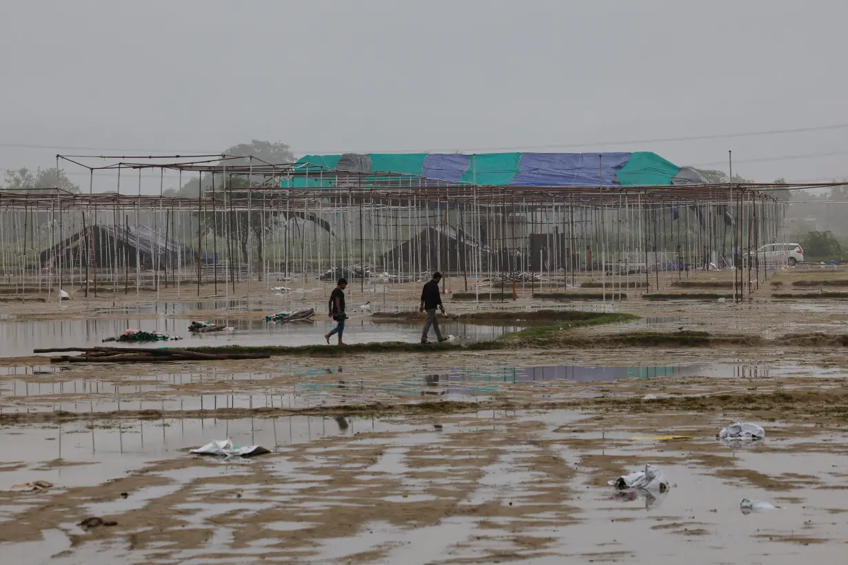 Aftermath of a stampede at a religious gathering in Hathras