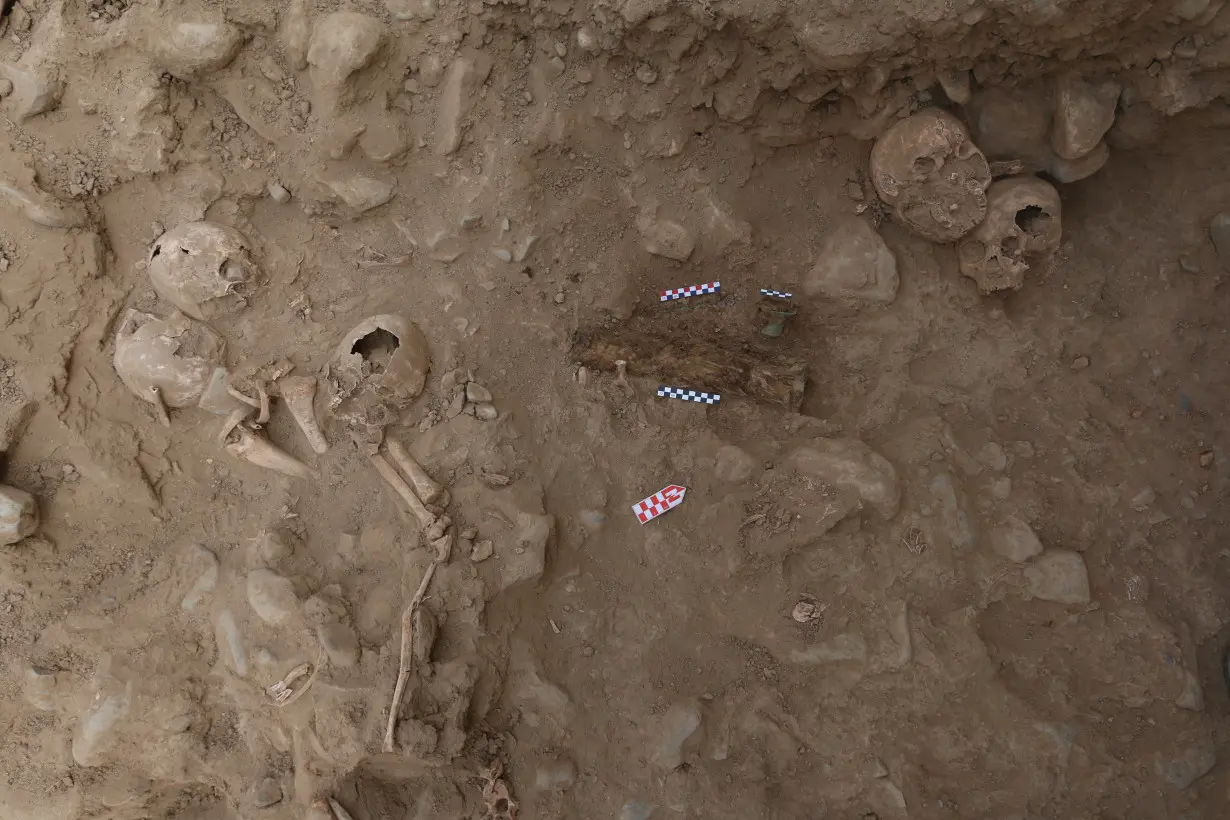 Peruvian archaeologists find the remains of wealthy pre-Inca people at ancient capital, in Trujillo